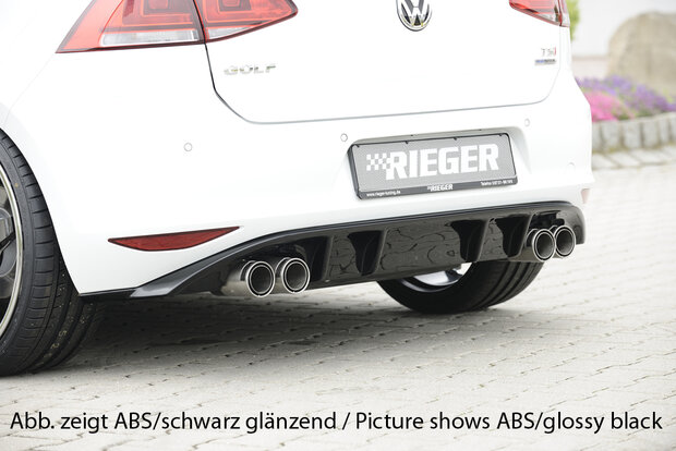 Rieger diffuser carbon-look VW golf 7