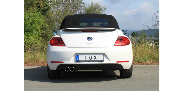 Fox uitlaat VW Beetle 1.4l - 16 (5C) Coupe & Cabrio - Einzelradvanh. einddemper eenzijdig - 2x90 Typ 16