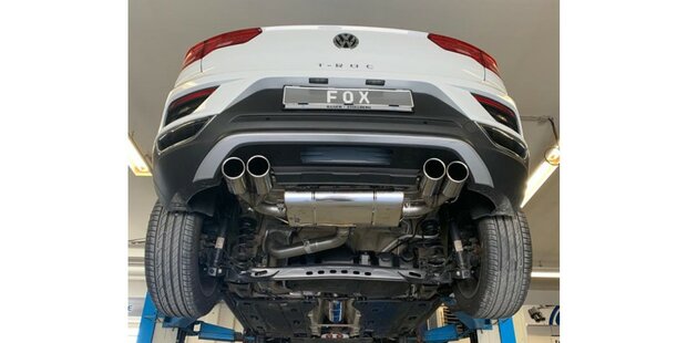Fox uitlaat VW T-Roc - voorwielaandrijving einddemper rechts/links - 2x90 Typ 16 rechts/links