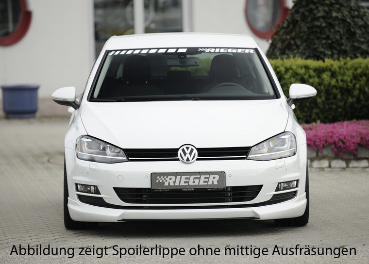 Rieger spoilerlip ABS plastic VW golf 7