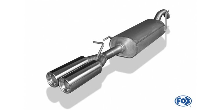 Fox uitlaat VW Passat 35i - Bj. van 10/93` einddemper - 2x80 Typ 13