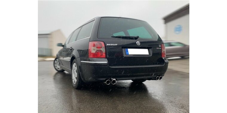 Fox uitlaat VW Passat 3B/ 3BG 4-Motion W8 look einddemper rechts/links - 2x76 Typ 16 rechts/links verschoven