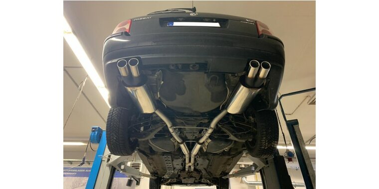 Fox uitlaat VW Passat 3B/ 3BG 4-Motion W8 look einddemper rechts/links - 2x76 Typ 16 rechts/links verschoven