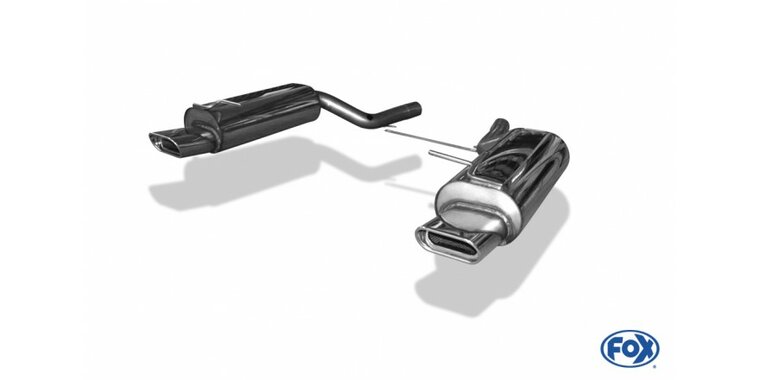 Fox uitlaat VW Passat 3B/ 3BG 4-Motion einddemper rechts/links - 150x70 Typ 53 rechts/links