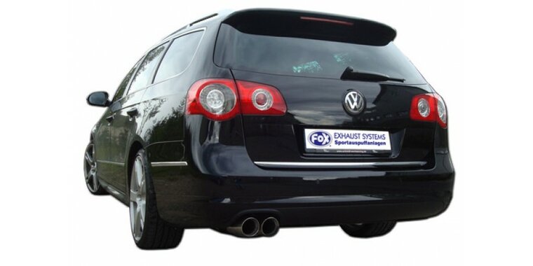 Fox uitlaat VW Passat 3C/ 3C CC einddemper &Oslash; 63.5mm - 2x90 Typ 17