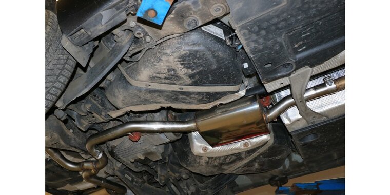 Fox uitlaat VW Passat 3C 4-Motion - 3.2l middendemper inclusief Y-Adapter