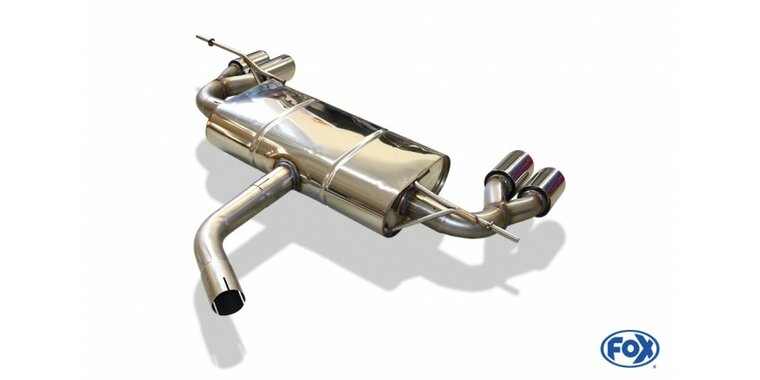 Fox uitlaat VW Scirocco - 13 einddemper uitgang rechts/links &Oslash; 55mm - 2x76 Typ 17 rechts/links