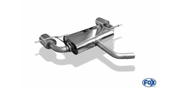 Fox uitlaat VW Scirocco - 13 einddemper uitgang rechts/links &Oslash; 55mm - 129x106 Typ 32 rechts/links