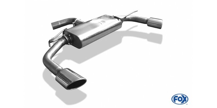 Fox uitlaat VW Scirocco - 13 - R einddemper uitgang rechts/links - 115x85 Typ 32 rechts/links