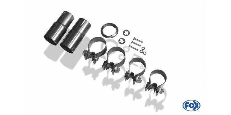 Fox uitlaat VW Scirocco - 13 einddemper - 2x76 Typ 17