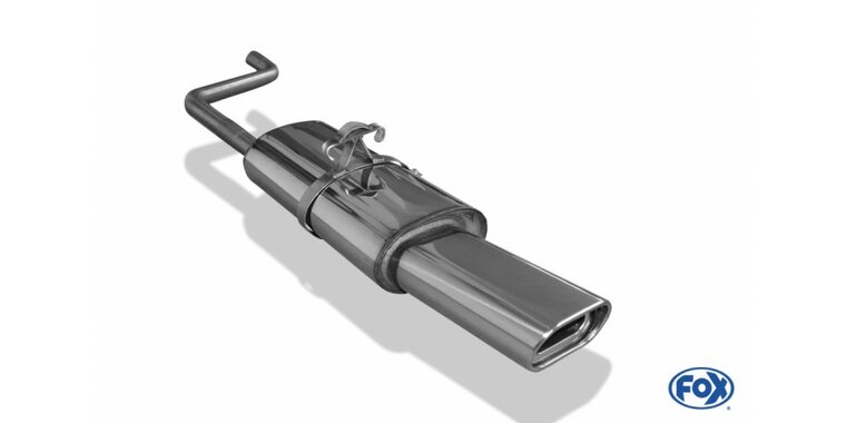 Fox uitlaat VW Polo 86C einddemper - 135x80 Typ 53