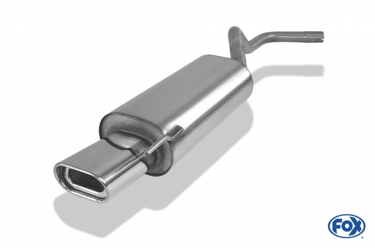 Fox uitlaat VW Polo 6N einddemper &Oslash; 50mm - 135x80 Typ 53