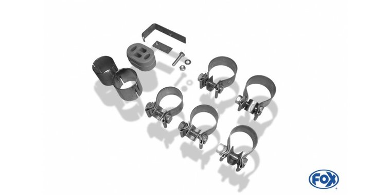 Fox uitlaat VW Bora 1J/ Bora Variant 1J einddemper uitgang rechts/links - 2x76 Typ 13 rechts/links
