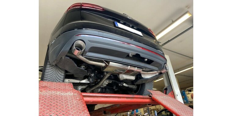 Fox uitlaat VW Touareg Typ CR7 einddemper uitgang rechts/links - 1x114 Typ 25 rechts/links