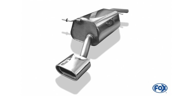 Fox uitlaat VW Caddy 3 einddemper eenzijdig - 160x80 Typ 53