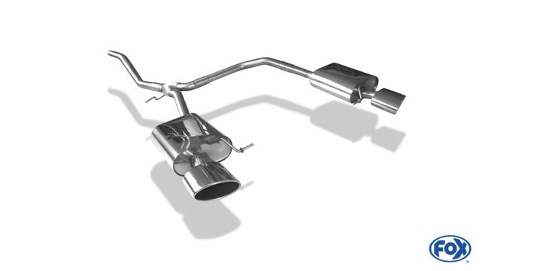 Seat Leon 5F ST - Starre achteras einddemper rechts/links - 160x90 Typ 38 rechts/links