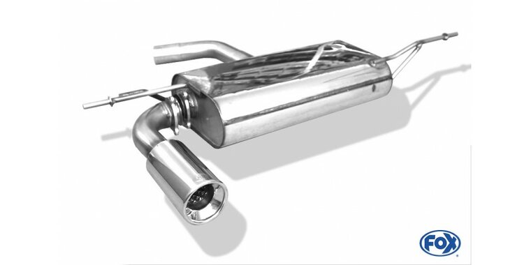 Seat Altea 5P - voorwielaandrijving einddemper - 1x90 Typ 13