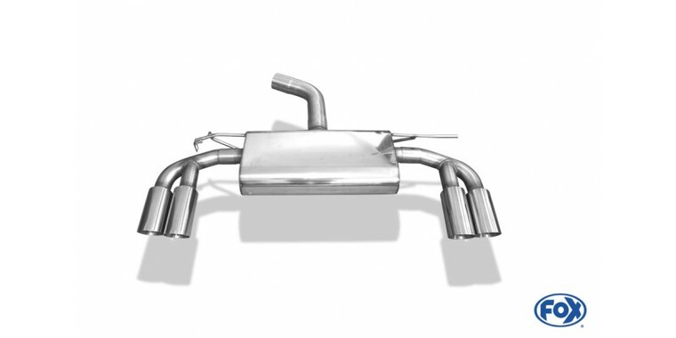 Fox Sportuitlaat Audi A3 1.5 TFSi, 1.8 TFSi RVS einddemper