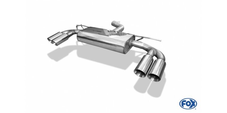 Fox Sportuitlaat Audi A3 1.5 TFSi, 1.8 TFSi RVS einddemper