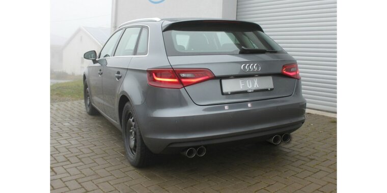 Fox Sportuitlaat Audi A3 1.5 TFSi, 1.8 TFSi RVS einddemper