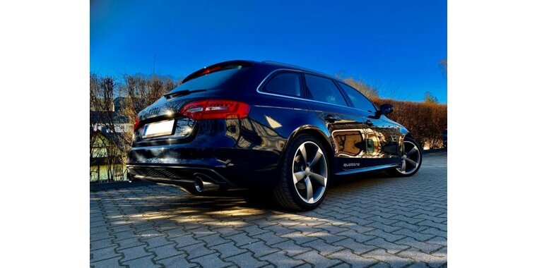 Audi A4 B8/ A5 8T quattro  Coupe/A5 Cabrio einddemper rechts/links voor 1-pijp - 1x100  25 rechts/links