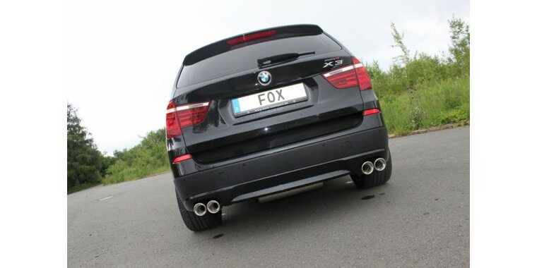 BMW X3 F25 einddemper dwars uitgang rechts/links - 2x90  17 rechts/links