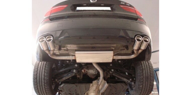 BMW X3 F25 einddemper dwars uitgang rechts/links - 2x90  17 rechts/links