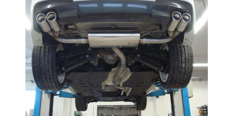 BMW X3 F25 - 35i/ 35d einddemper uitgang rechts/links - 2x90  17 rechts/links