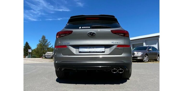 Hyundai Tucson TLE diesel 4x4 met AdBlue einddemper uitgang rechts - 2x115x85 Typ 44 rechts