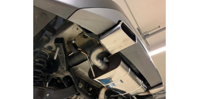 Hyundai Kona 4WD - uitlaat in de bumper einddemper uitgang rechts/links - 145x65 Typ 59 rechts/links