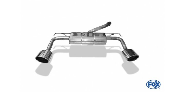 Hyundai Kona 2WD Ironman einddemper uitgang rechts/links - 160x90 Typ 38 rechts/links