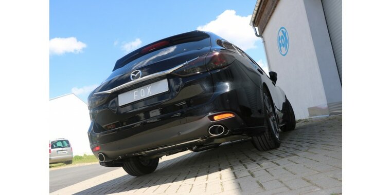Mazda 6 - GJ Limousine/ Kombi voorwielaandrijving & vierwielaandrijving einddemper dwars uitgang rechts/links - 115x85 Typ 38 rechts/links