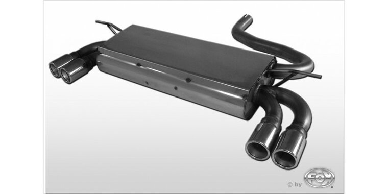 Mini One/ Cooper R50 einddemper uitgang rechts/links - 2x76 Typ 13 rechts/links