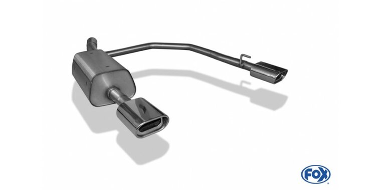 Opel Astra G Coupe/ Cabrio einddemper uitgang rechts/links &Oslash; 63.5mm - 135x80 Typ 53 rechts/links