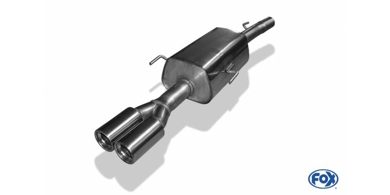 Opel Astra G Coupe/ Cabrio einddemper &Oslash; 60mm - 2x76 Typ 13