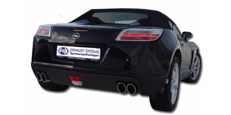 Opel GT einddemper dwars uitgang rechts/links - 2x115x85 Typ 38 rechts/links
