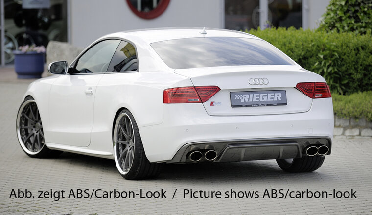 Rieger Tuning diffuser Glanzend Zwart Audi A5 / S5 [B8]