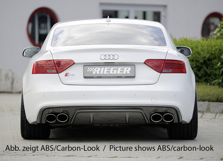 Rieger Tuning diffuser Glanzend Zwart Audi A5 / S5 [B8]Rieger Tuning diffuser Glanzend Zwart Audi A5 / S5 [B8]