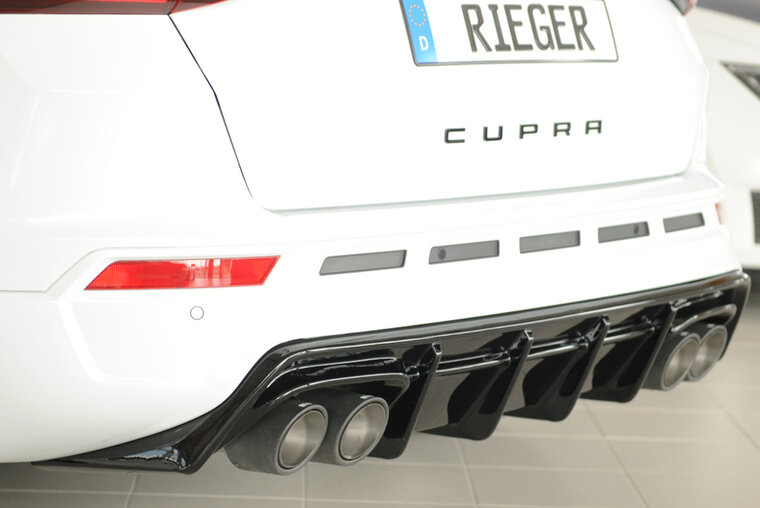 Rieger Tuning diffuser Seat Ateca Cupra voor voertuigen zonder trekhaak