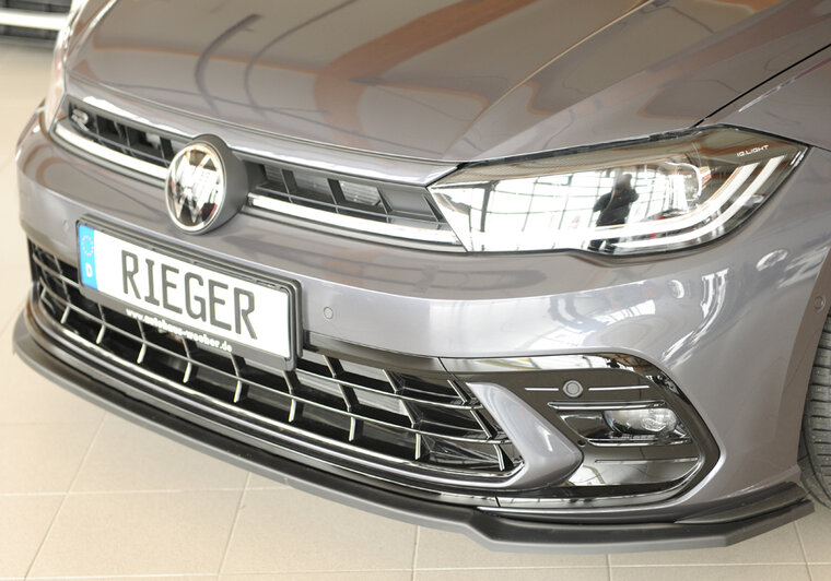 Rieger Tuning voorsplitter VW Polo (AW) Voor originele GTI-/R-Line voorbumper