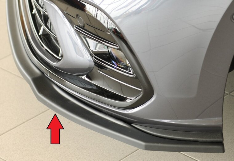 Rieger Tuning voorsplitter VW Polo (AW) Voor originele GTI-/R-Line voorbumper