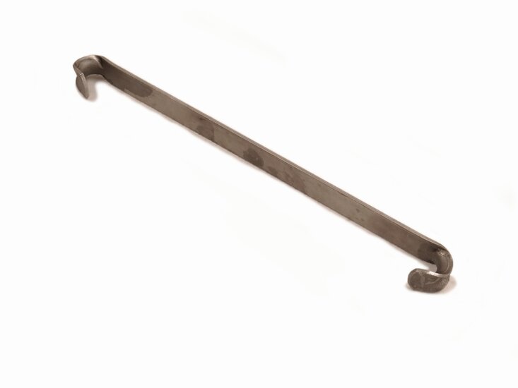 Platte staafbeugel RVS universele beugel voor o.a. rubber Art.Nr&#039;s U826250 of U826260