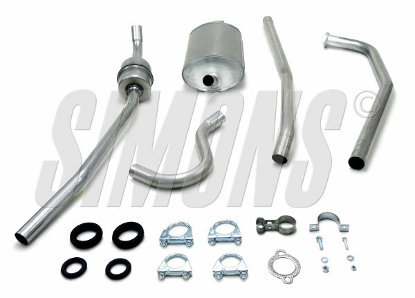 Simons uitlaatsysteem Amazon B18 sedan 1962-1966