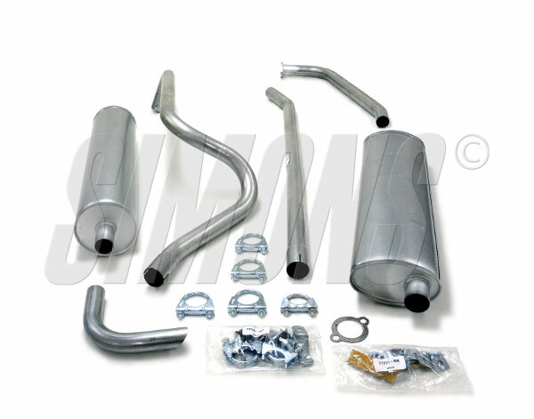 Simons uitlaatsysteem PV B18 1962-1966