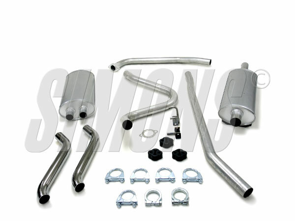 Simons uitlaatsysteem P1800S/P1800E B18B tot 1965