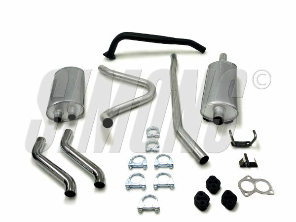 Simons uitlaatsysteem P1800S/P1800E B18B 1966- / B20B