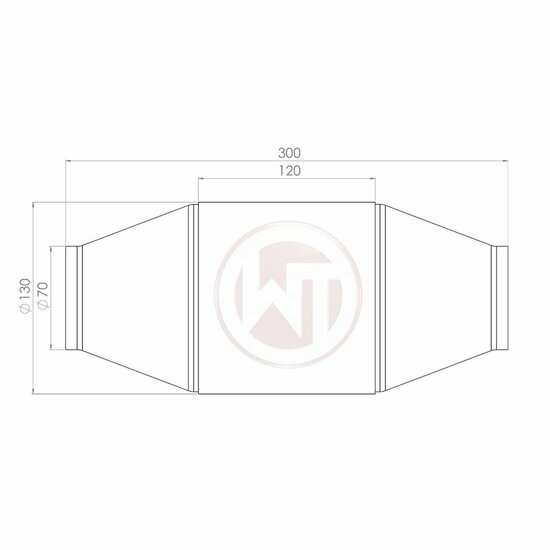 Wagner Tuning Racing Catalyst Converter &Oslash;130x120 - EU6 coating