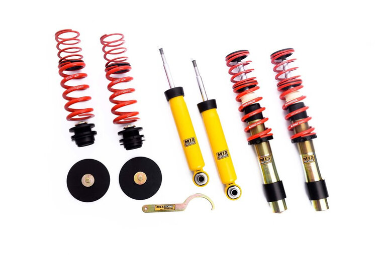 MTS Schroefset Sport BMW 5 Series / E61 Kombi Type E61 Dedicated for cars with and without nivo. It enables conversion from nivo to springs with height adjustment.