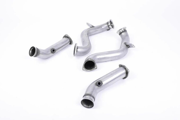 Milltek Large-bore Downpipe and Cat Bypass Pipes Mercedes C-Class C63 &amp; C63 S (W205) Sedan 4.0 Bi-Turbo V8 (Non-GPF modellen)