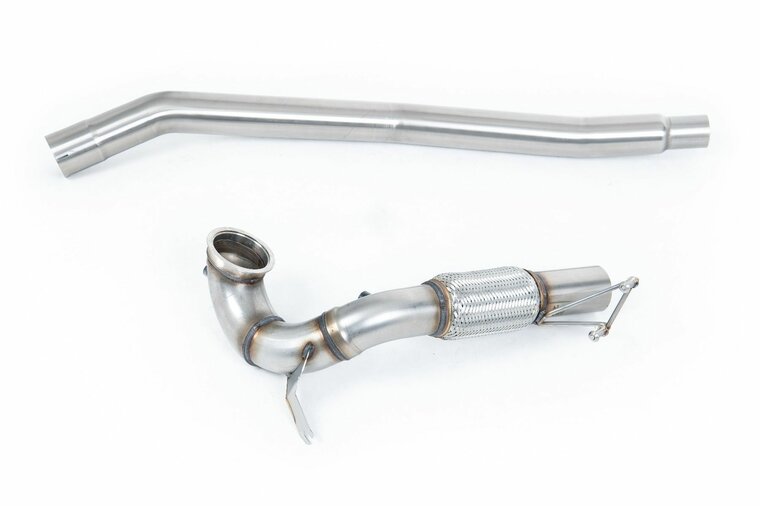 Milltek Large-bore Downpipe and De-cat Volkswagen Golf Mk7.5 R 2.0 TSI 310pk (Non-GPF modellen) - 80mm Race Systems